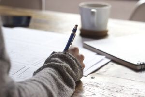 Woman filing Personal tax account